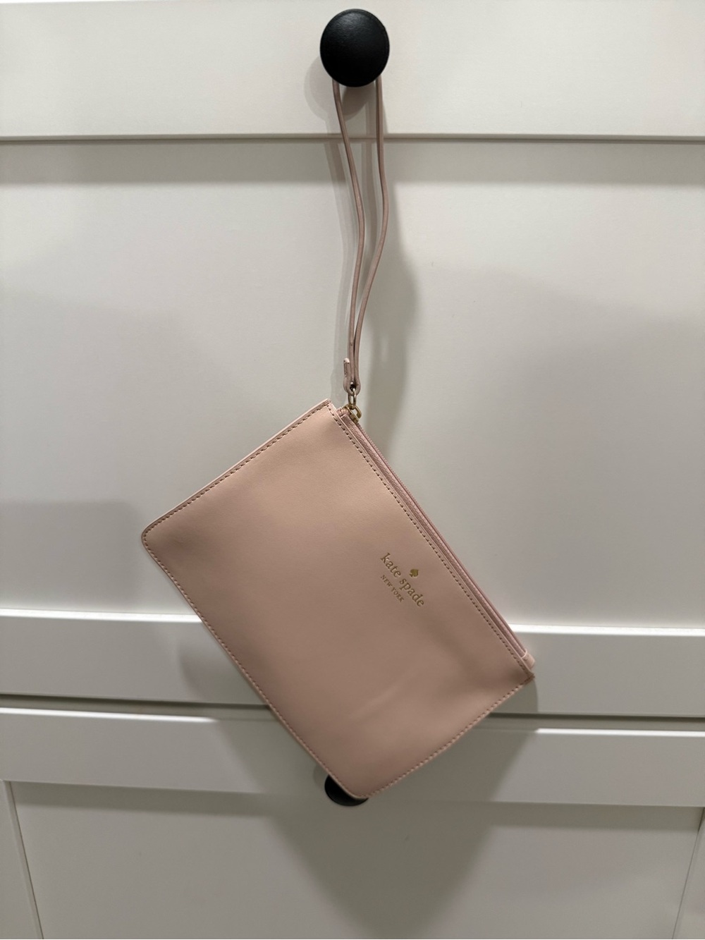 kate spade Blush Pink Leather Wristlet Pouch